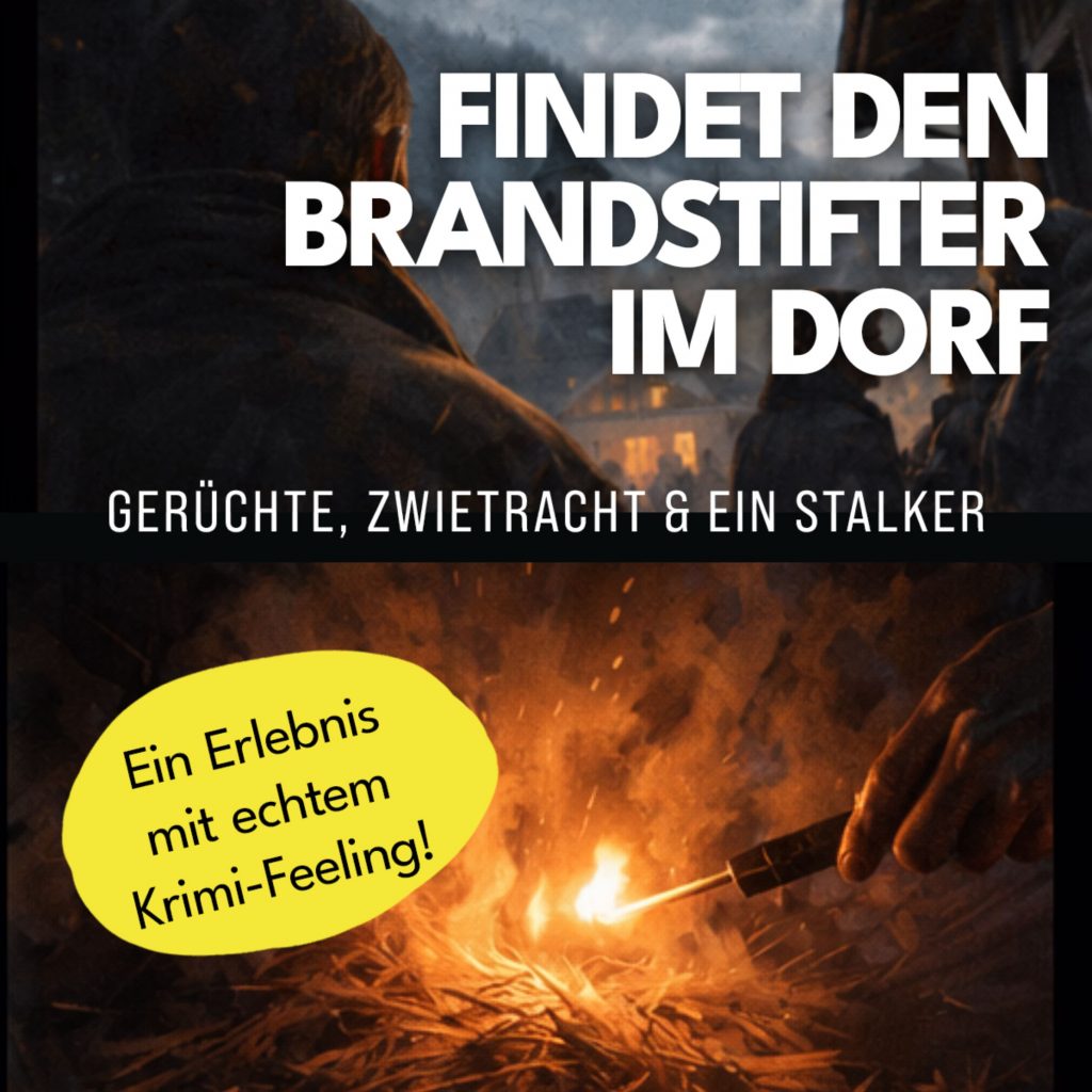 BRANDSTIFTUNG IM DORF AUFKLÄREN : Der Brand : Gerüchte, Zwietracht & ein anonymer Stalker – Detail 1