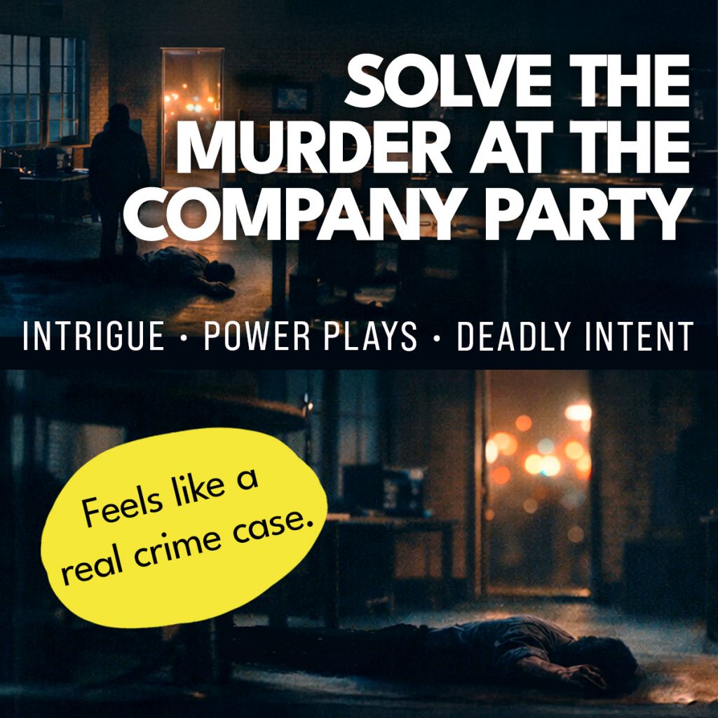 SOLVE A MURDER: The Corporate Anniversary : Power Games, Intrigue & a Murder Among Colleagues – Detail 1