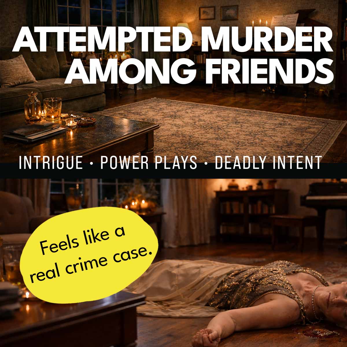 ATTEMPTED MURDER : The Hostess : Friends, Secrets & a Deadly Poisoning : Beginner Murder Mystery Game – Bild 2