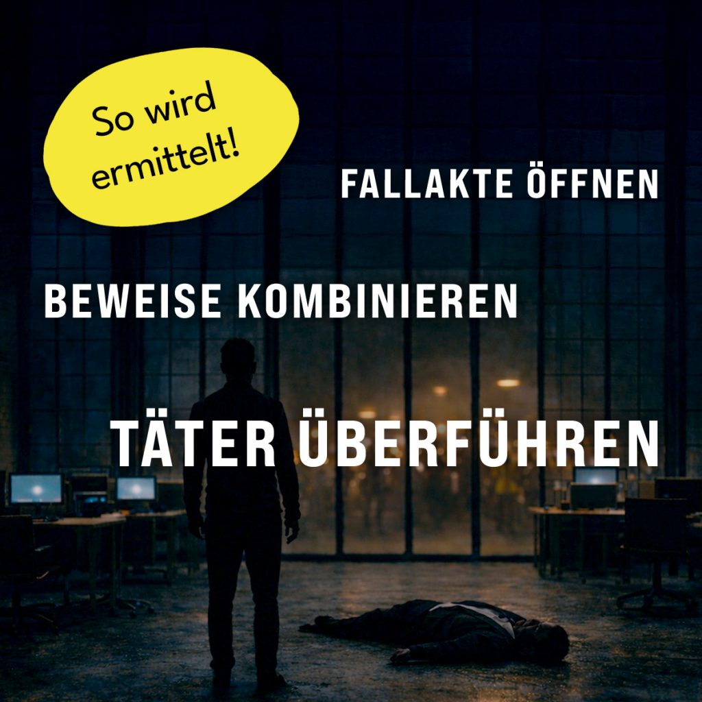 MORDFALL LÖSEN : Die Firmenfeier : Machtspiele, Intrigen & ein Mord im Kollegenkreis – Detail 2
