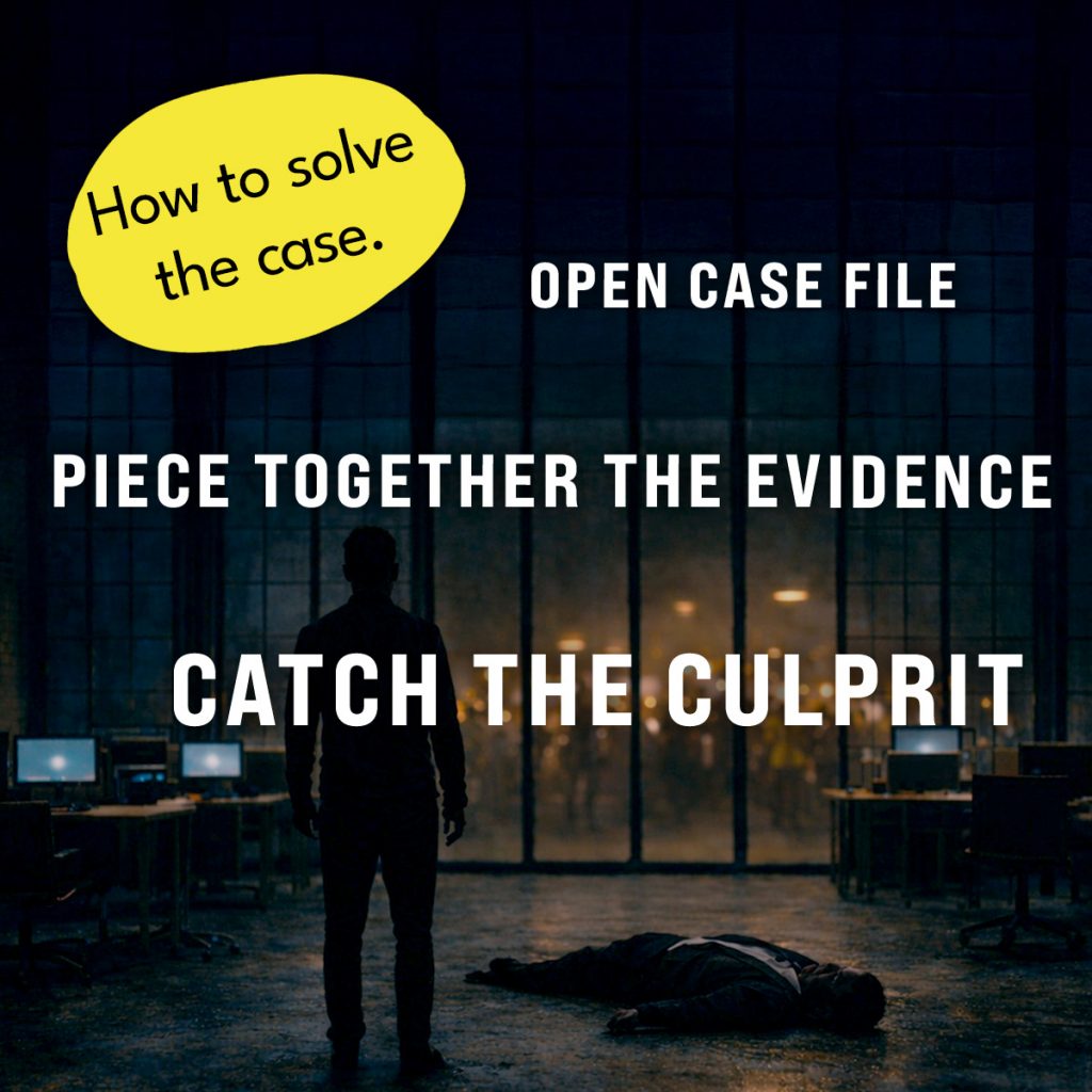 SOLVE A MURDER: The Corporate Anniversary : Power Games, Intrigue & a Murder Among Colleagues – Detail 2