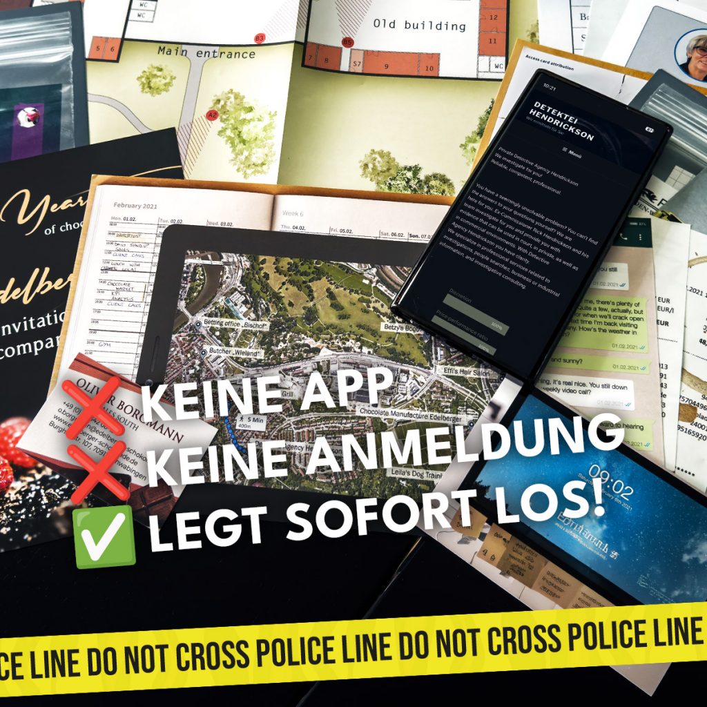 MORDFALL LÖSEN : Die Firmenfeier : Machtspiele, Intrigen & ein Mord im Kollegenkreis – Detail 4