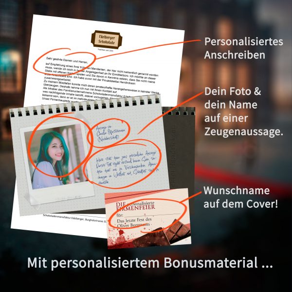 Personalisierbares Krimispiel – Die Firmenfeier – Das letzte Fest des Oliver Borgmann – Bild 8