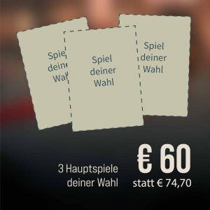 3 Spiele deiner Wahl