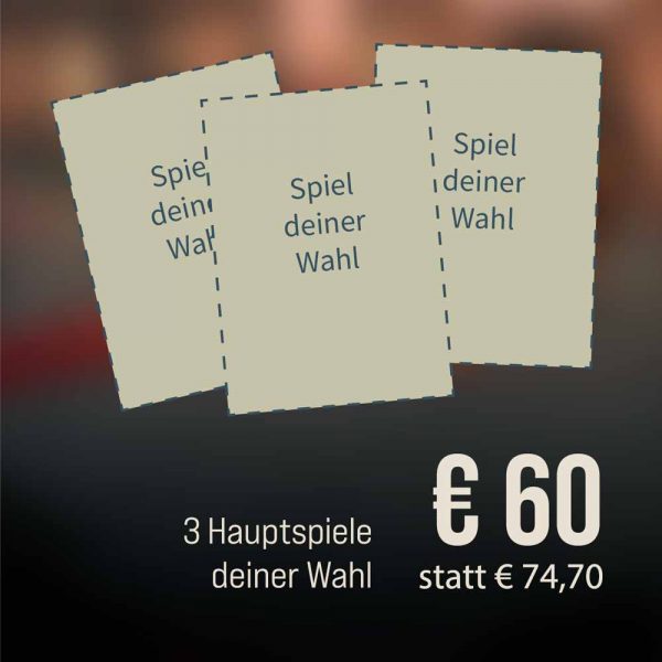 3 Spiele deiner Wahl