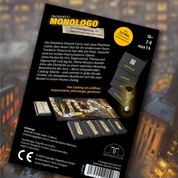 MONOLOGO - Partyspiel für Improvisations-Talente