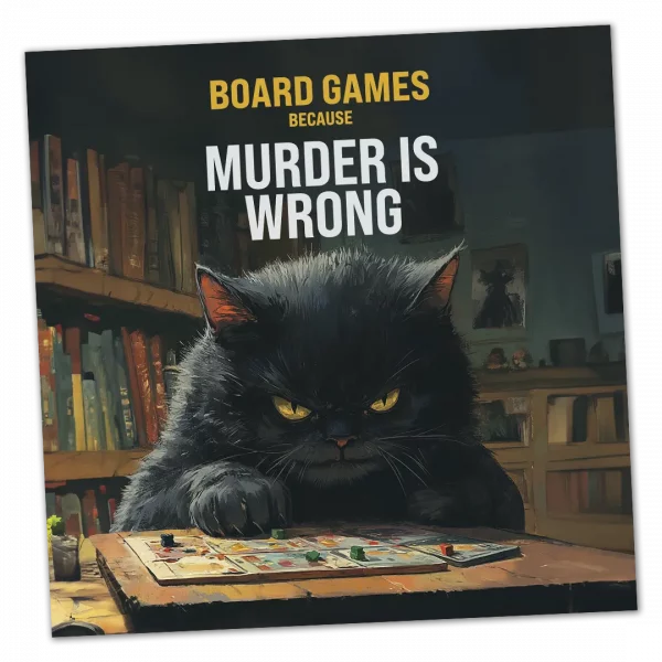 Sticker Bundle "Because murder is wrong" Cat Edition
