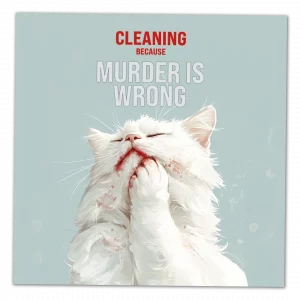 Sticker Bundle "Because murder is wrong" Cat Edition – Bild 2