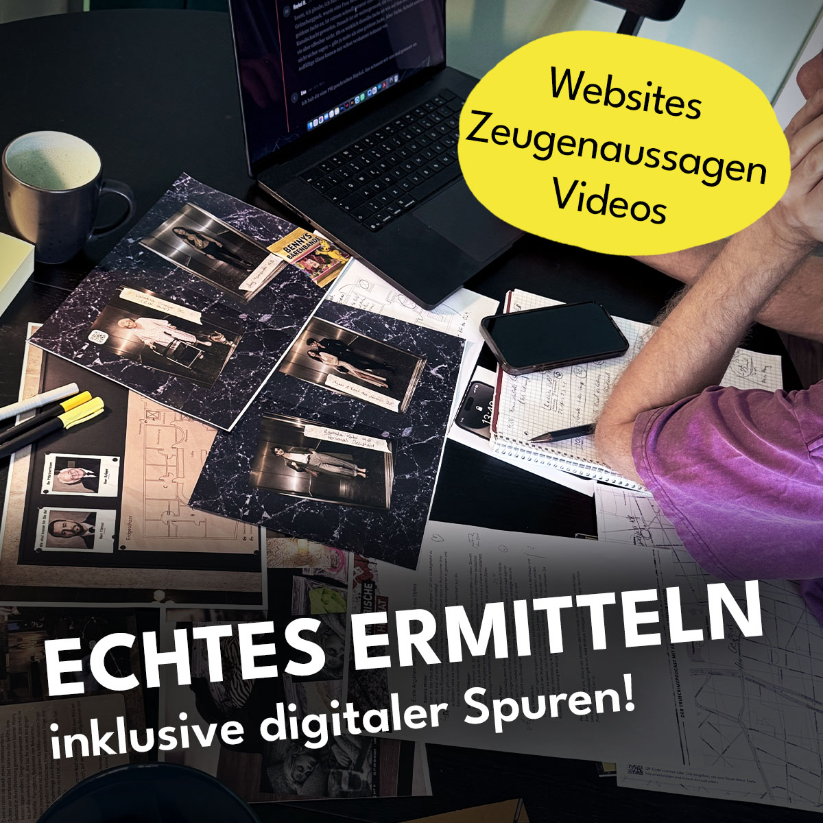 Digitale Ermittlungen und physische Fallakte beim Mordfall lösen