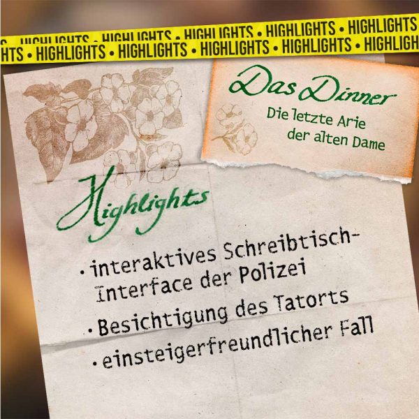 Dinner Krimispiel Magnificum Highlights