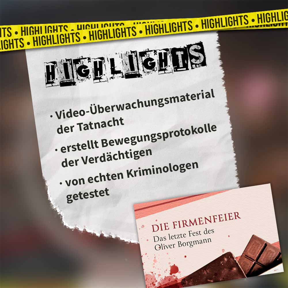 Firmenfeier Krimispiel Magnificum Highlights